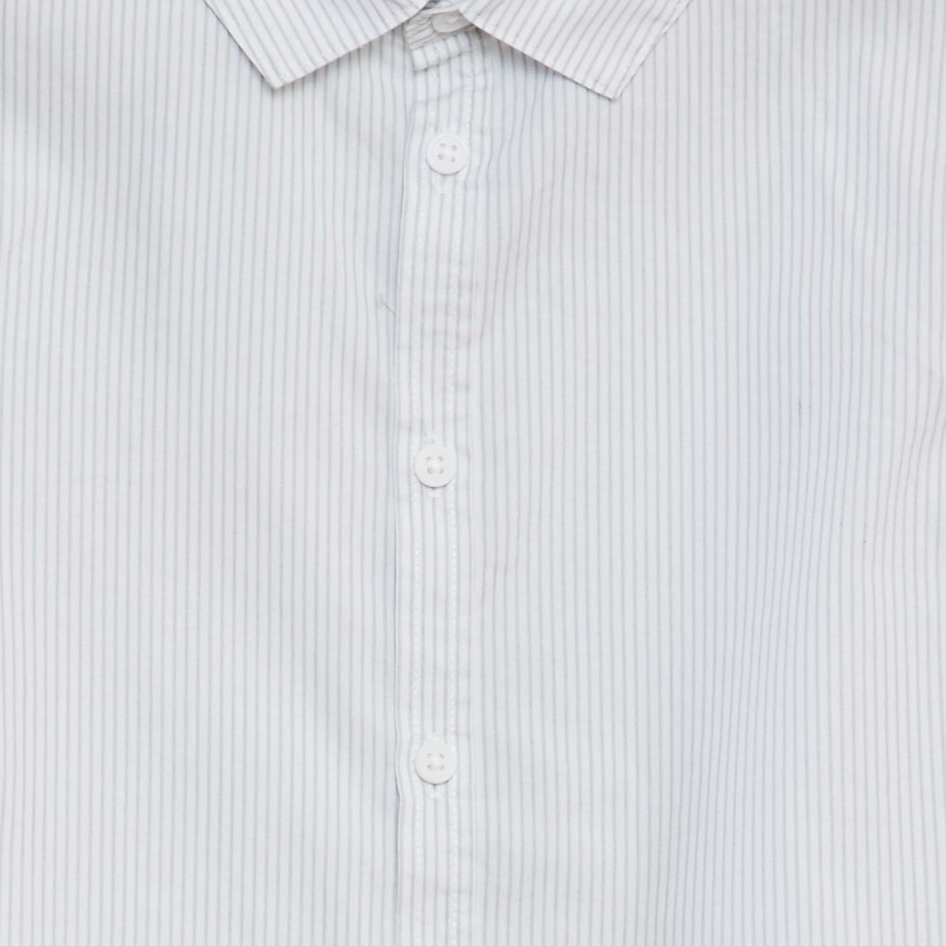 Chemise en popeline imprimée Bleu