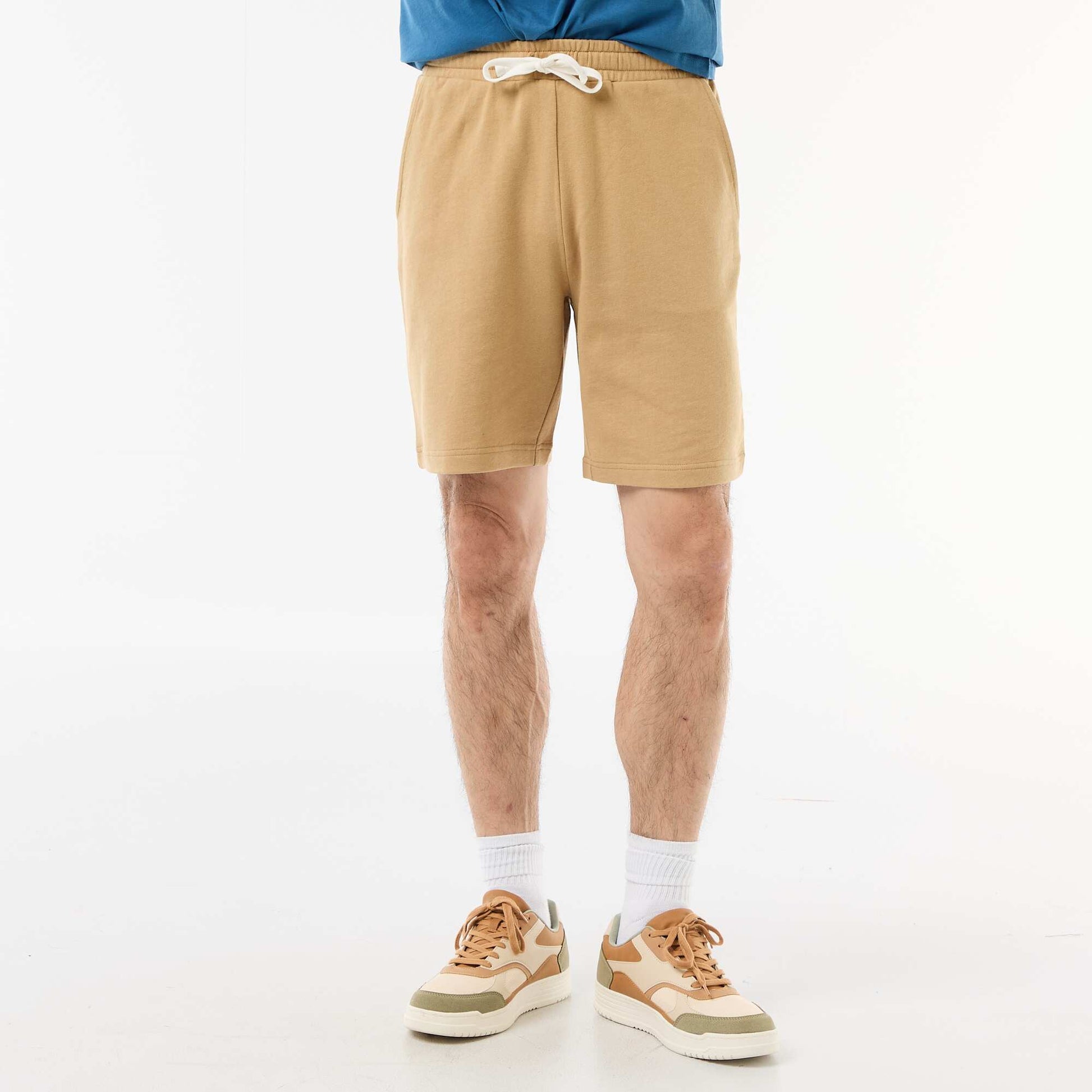 Bermuda en molleton léger BEIGE