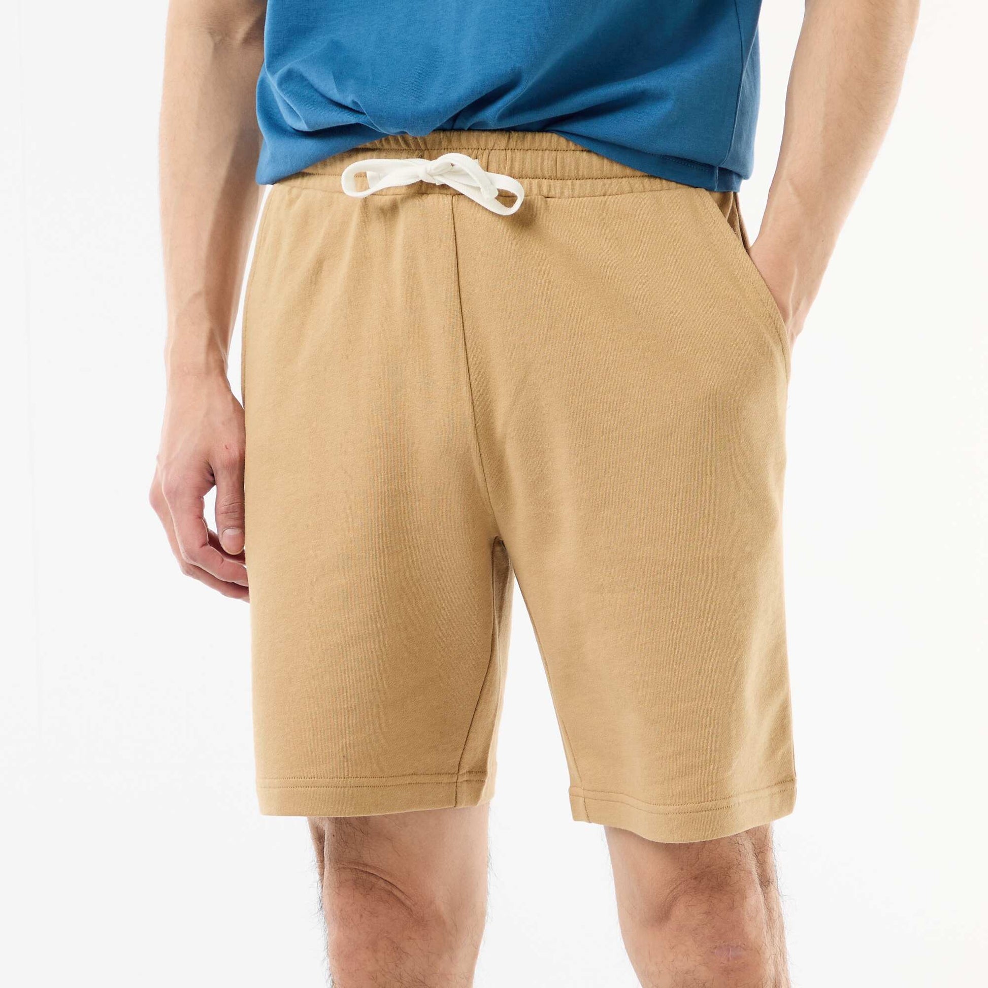 Bermuda en molleton léger BEIGE
