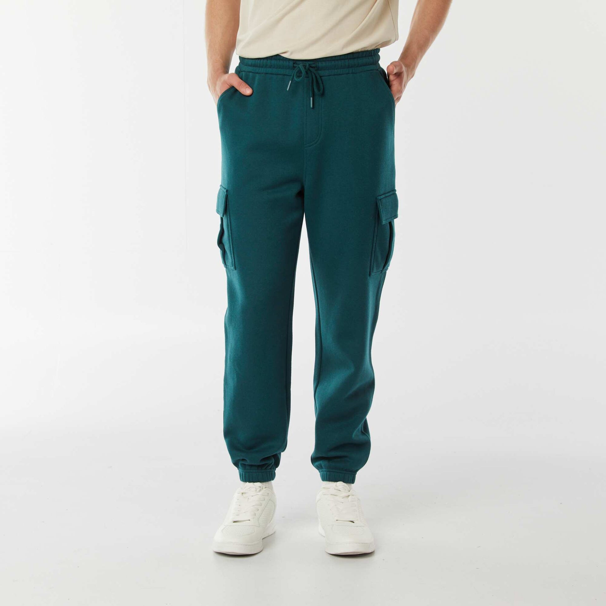 Jogging multi-poches en molleton VERT