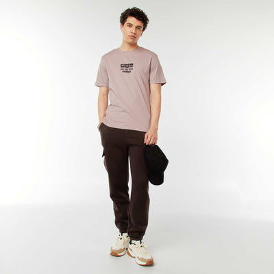 Jogging multi-poches en molleton MARRON