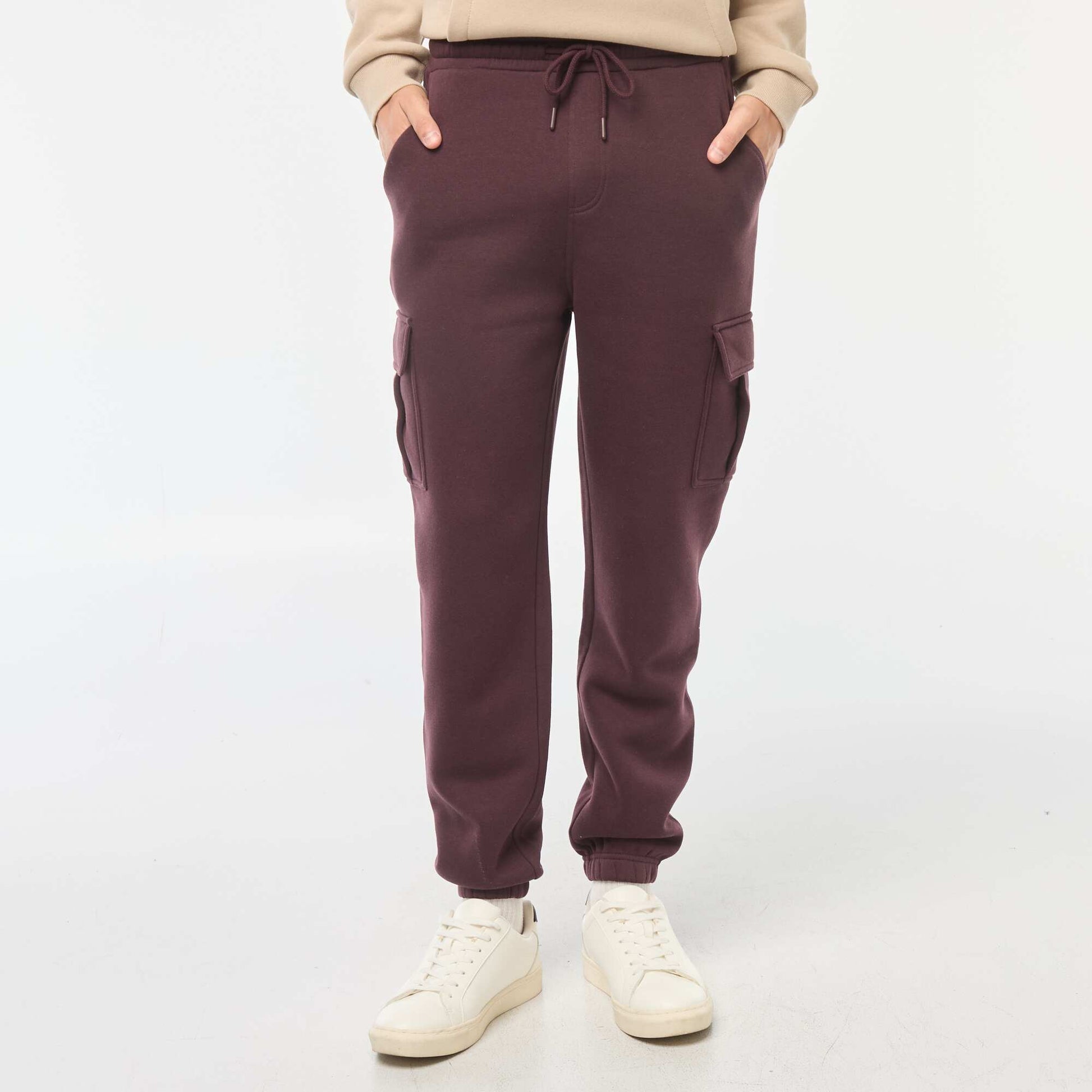 Jogging multi-poches en molleton VIOLET