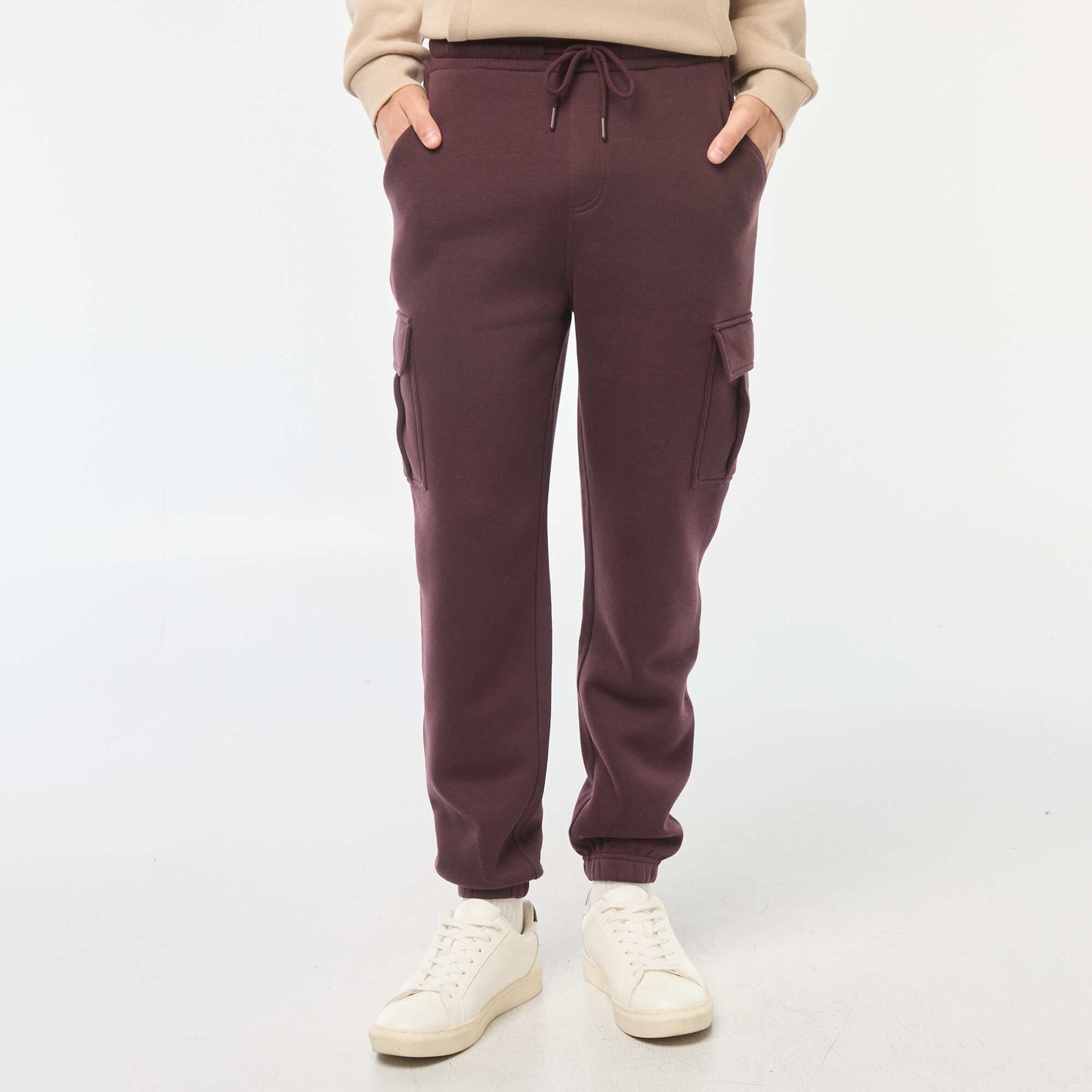 Jogging multi-poches en molleton VIOLET