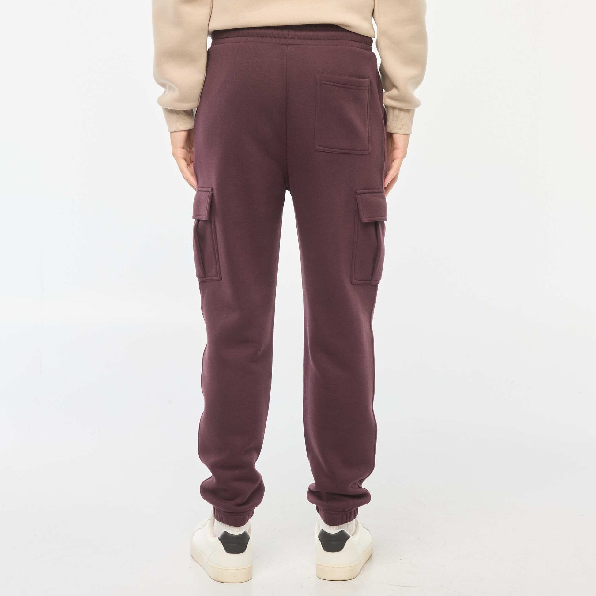 Jogging multi-poches en molleton VIOLET