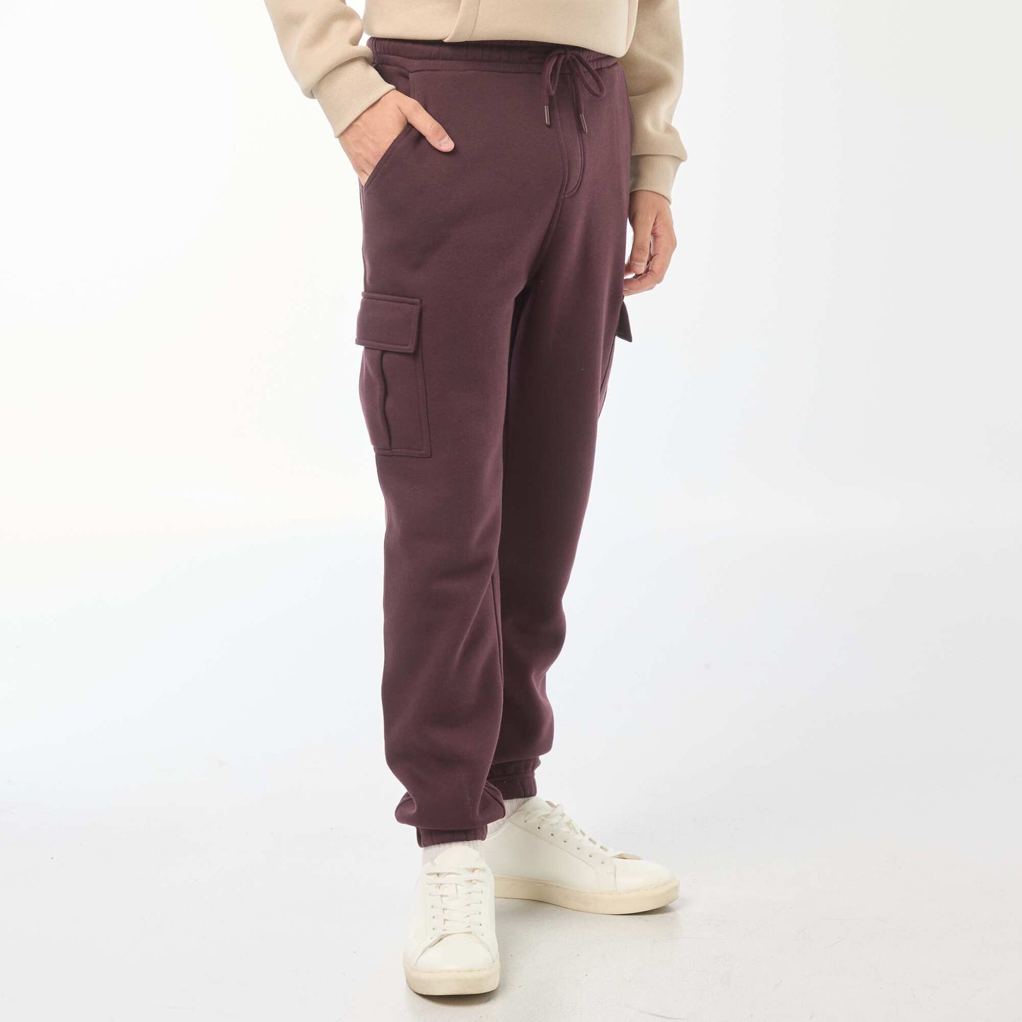 Jogging multi-poches en molleton VIOLET