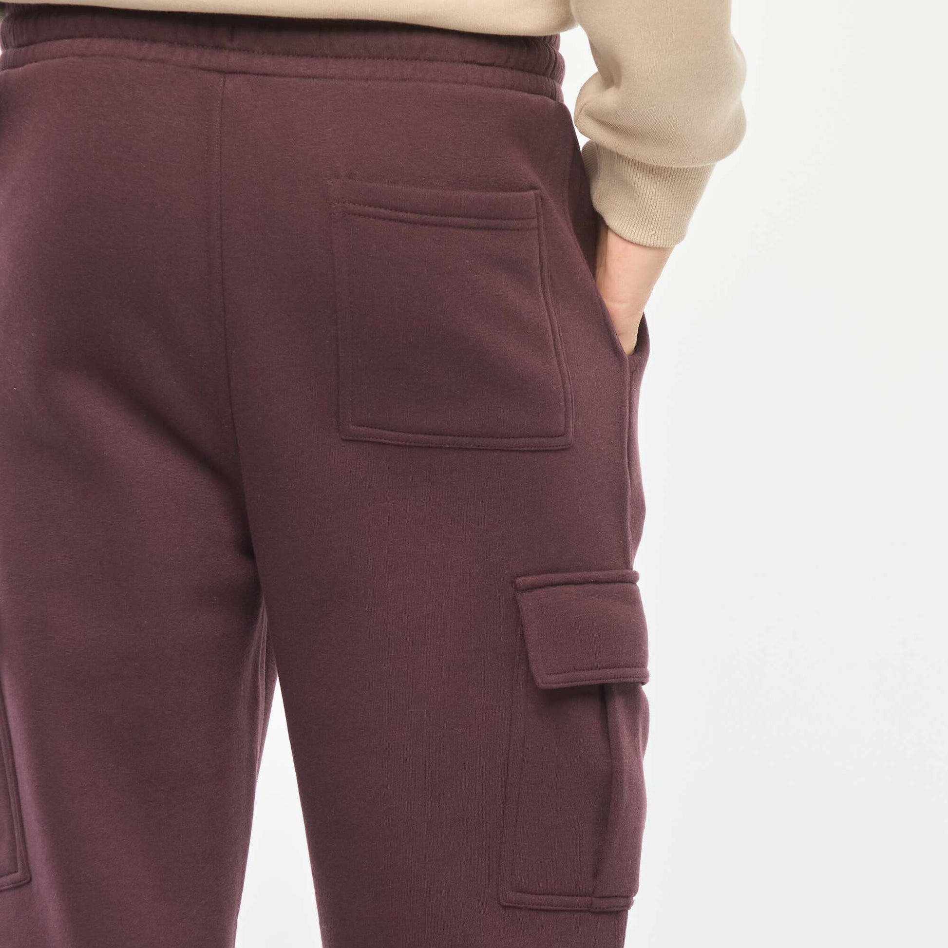 Jogging multi-poches en molleton VIOLET