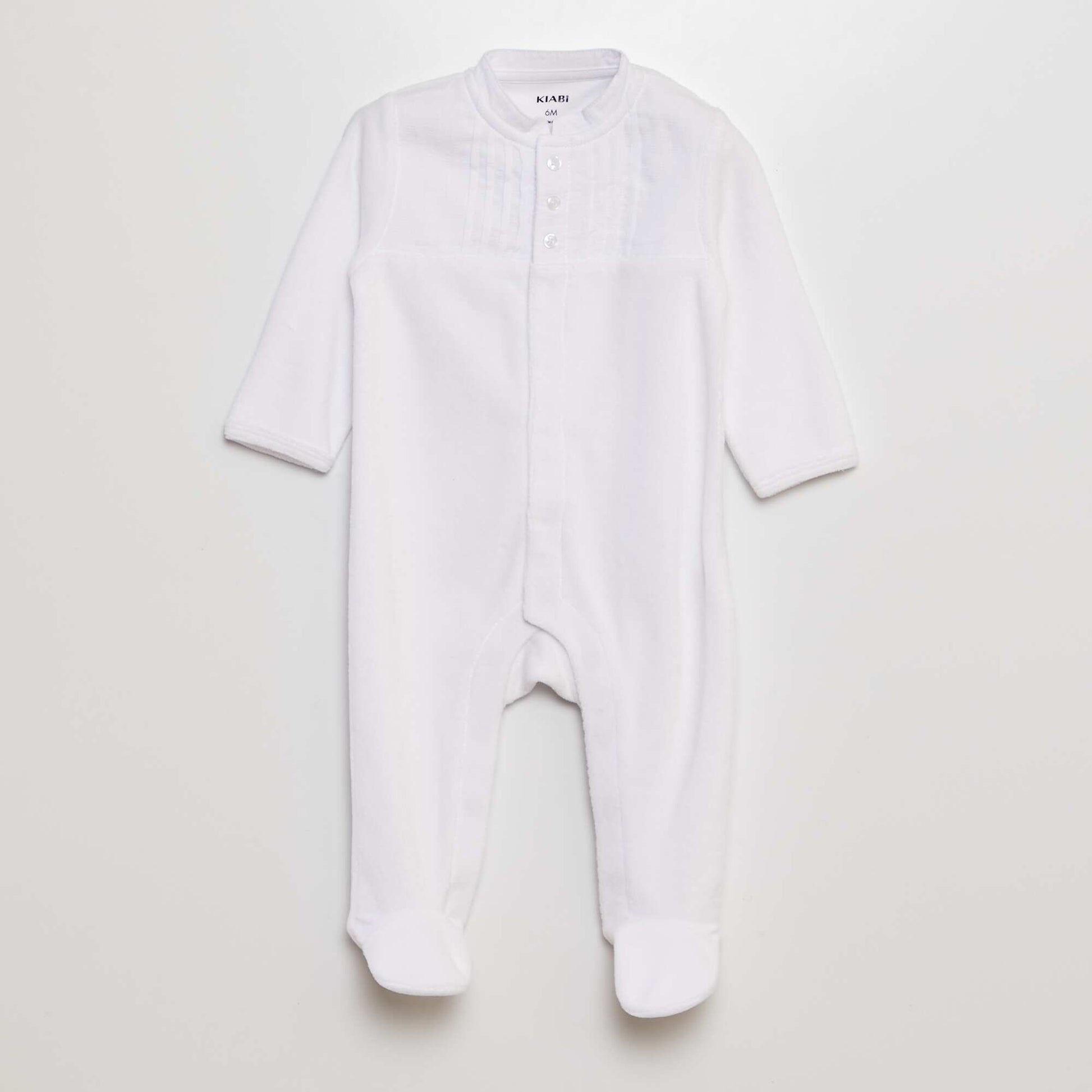 Pyjama dors-bien en velours pour cérémonie BLANC