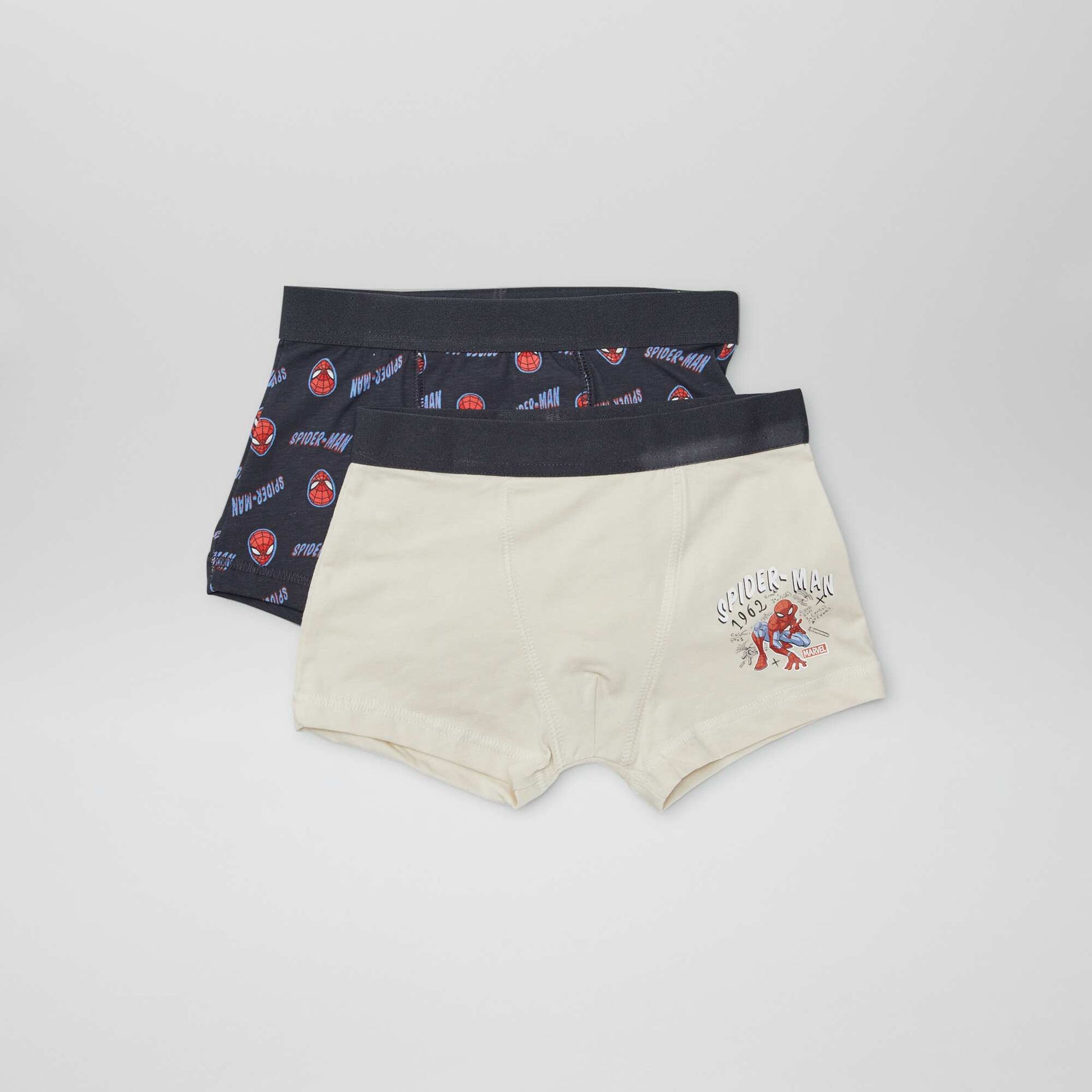 Lot de 2 boxers 'Spiderman' Noir/Blanc