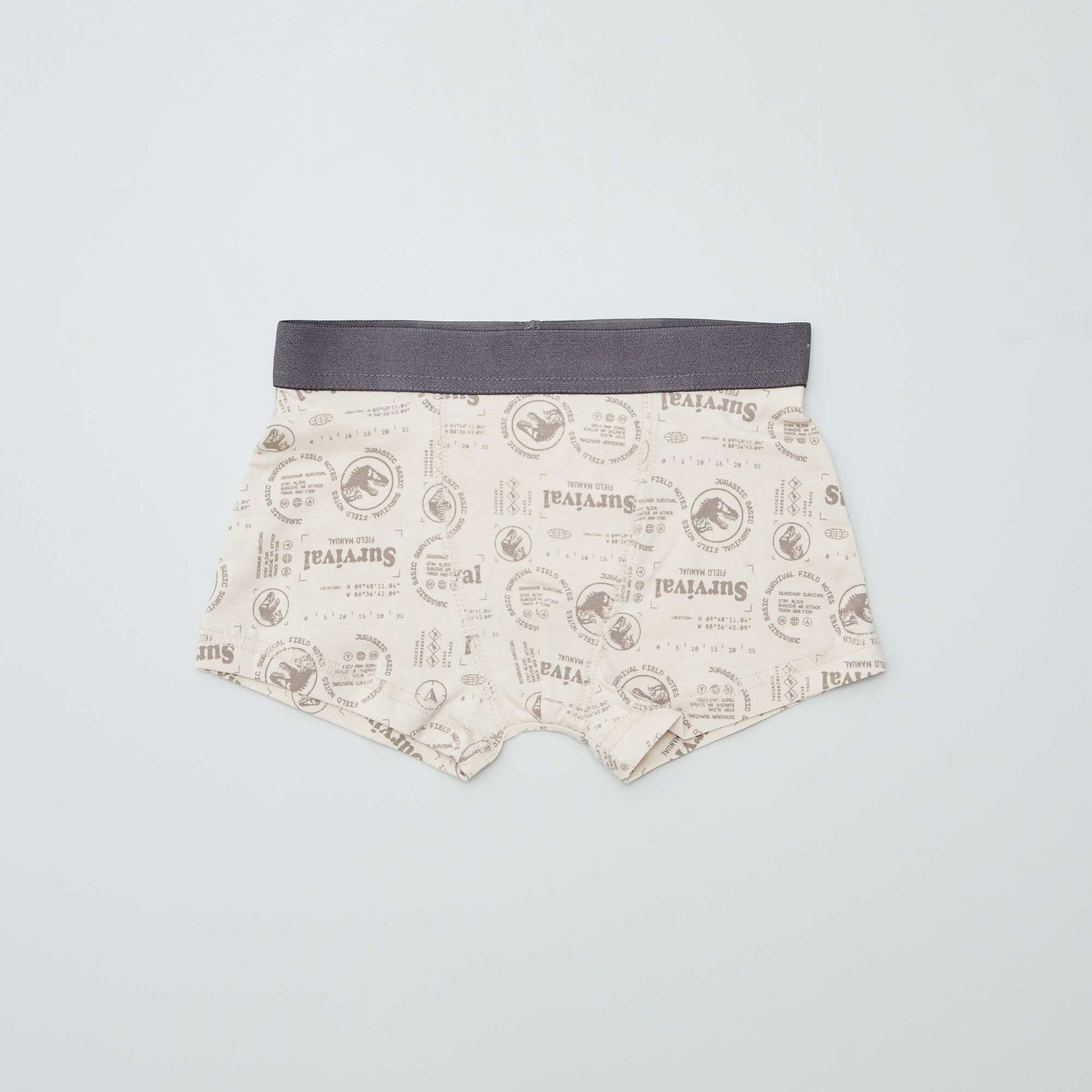 Lot de 2 boxers 'Jurassic World' Beige