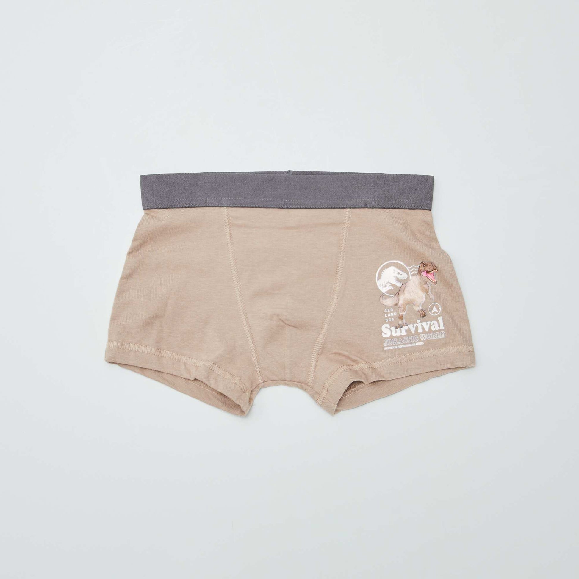 Lot de 2 boxers 'Jurassic World' Beige