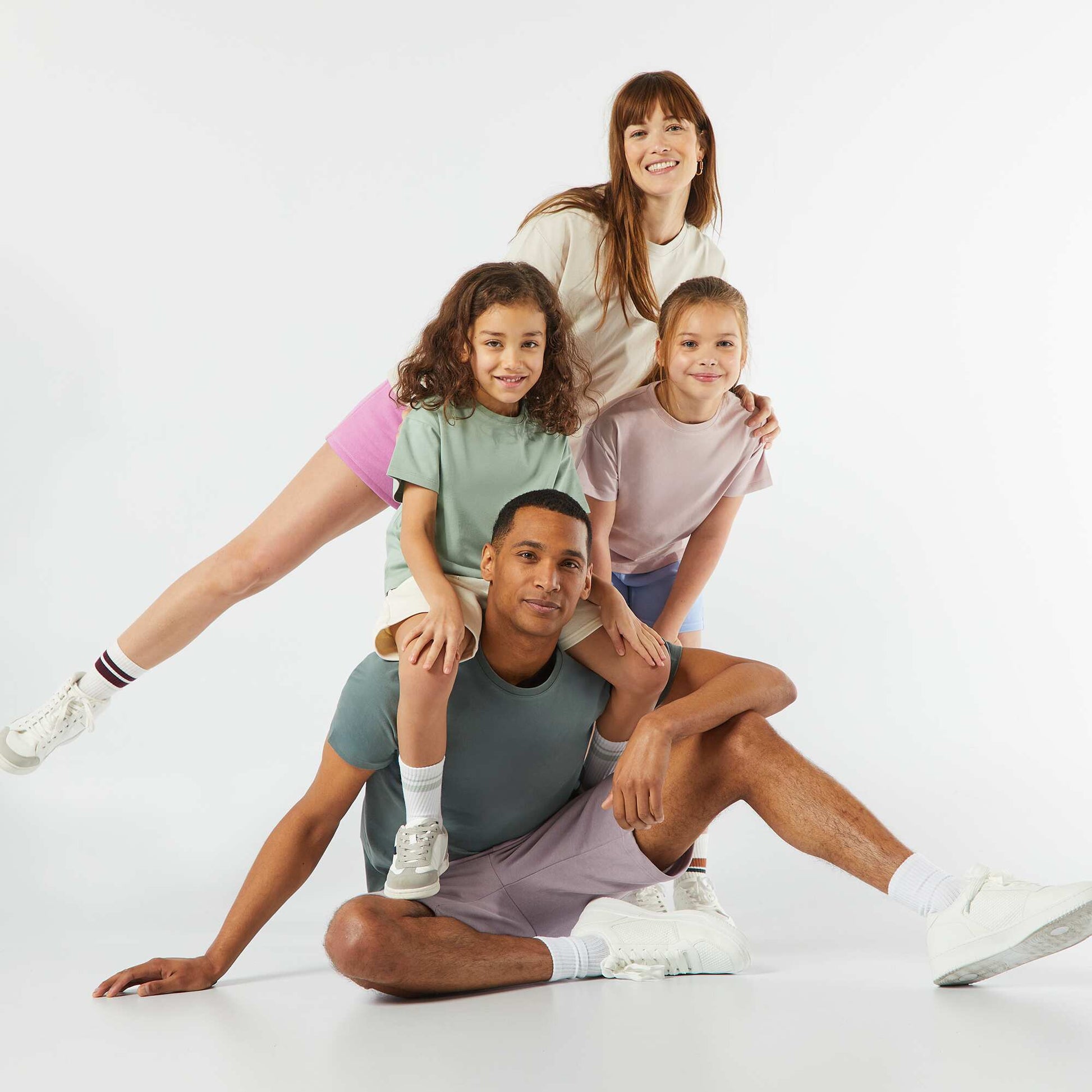 Bermuda jogging uni VIOLET