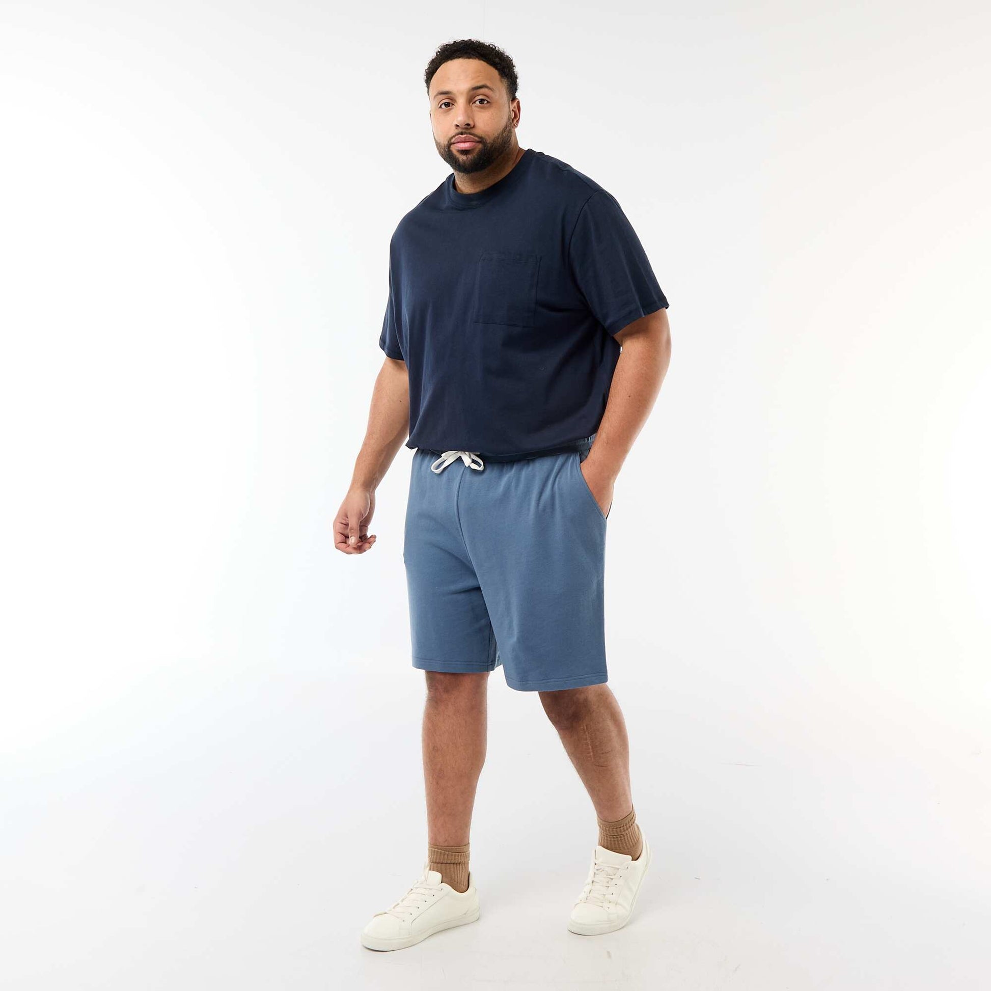 Short en molleton BLEU