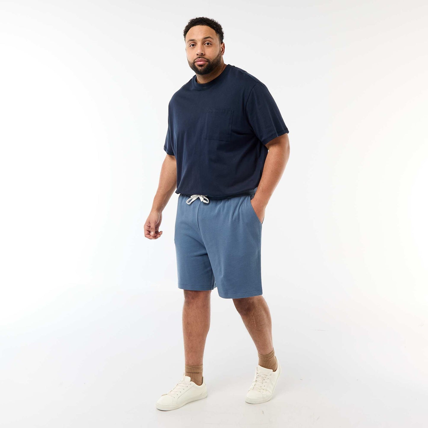 Short en molleton BLEU