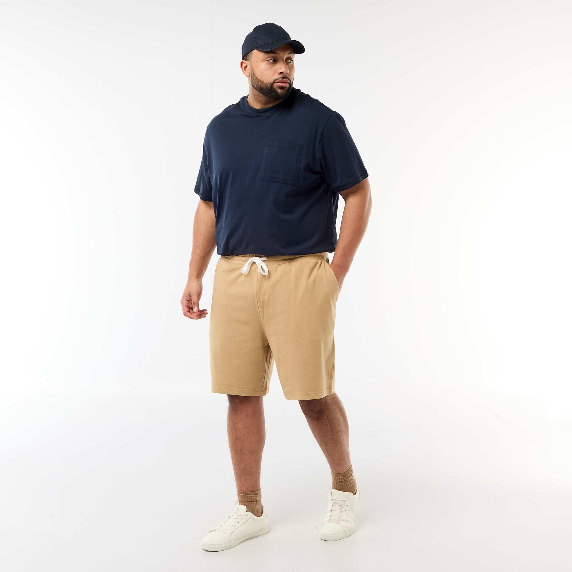 Short en molleton BEIGE