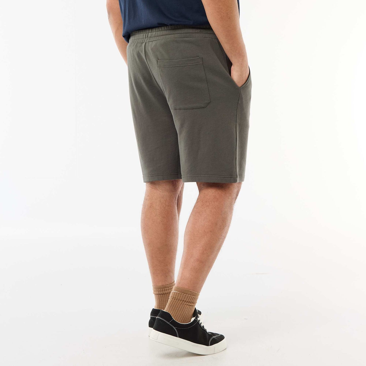 Short en molleton KAKI