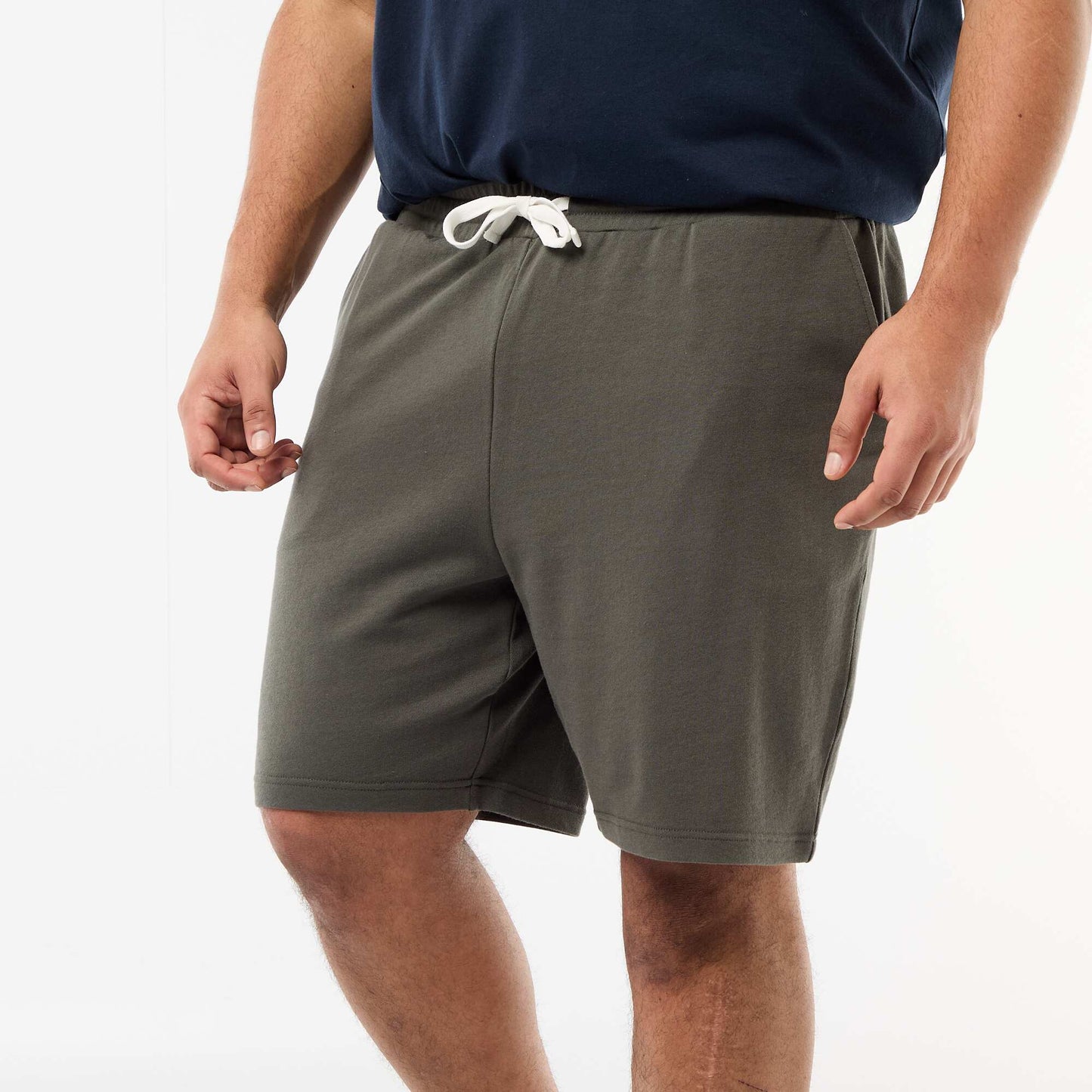 Short en molleton KAKI