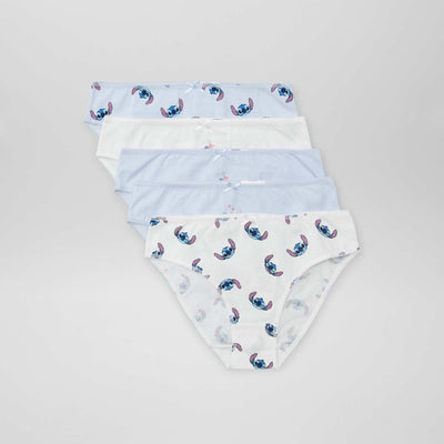 Lot de 5 culottes 'Stitch' de 'Disney' Violet