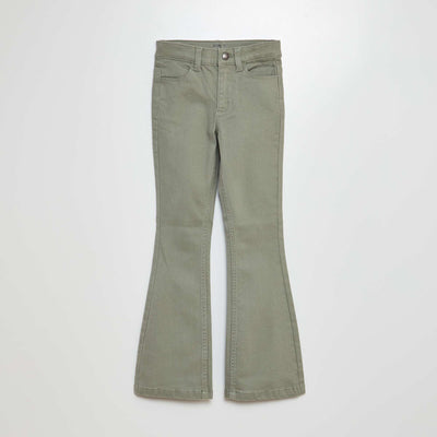 Pantalon flare - Coupe + ajustée VERT