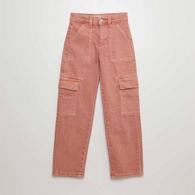 Pantalon multipoche en twill - Coupe + ajustée ROSE