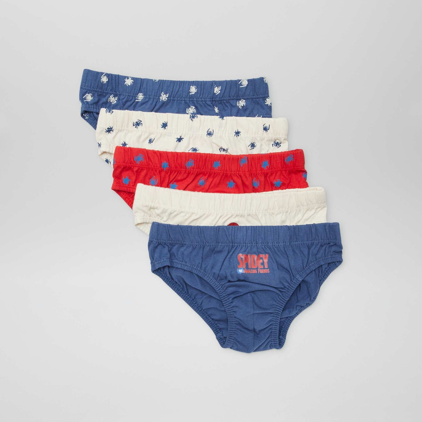 Lot de 5 slips 'Spidey' BLEU