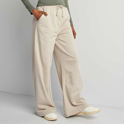 Jogging large uni BLANC