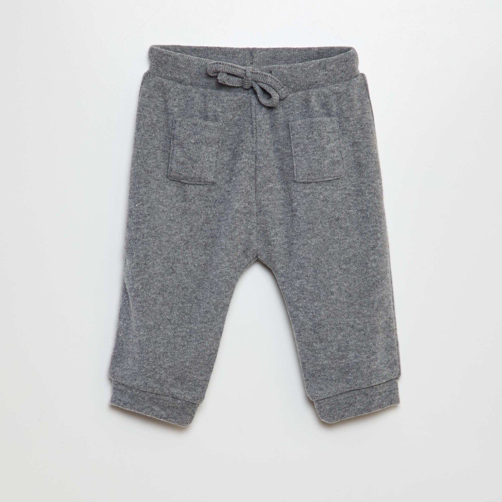 Pantalon en maille doudou Gris