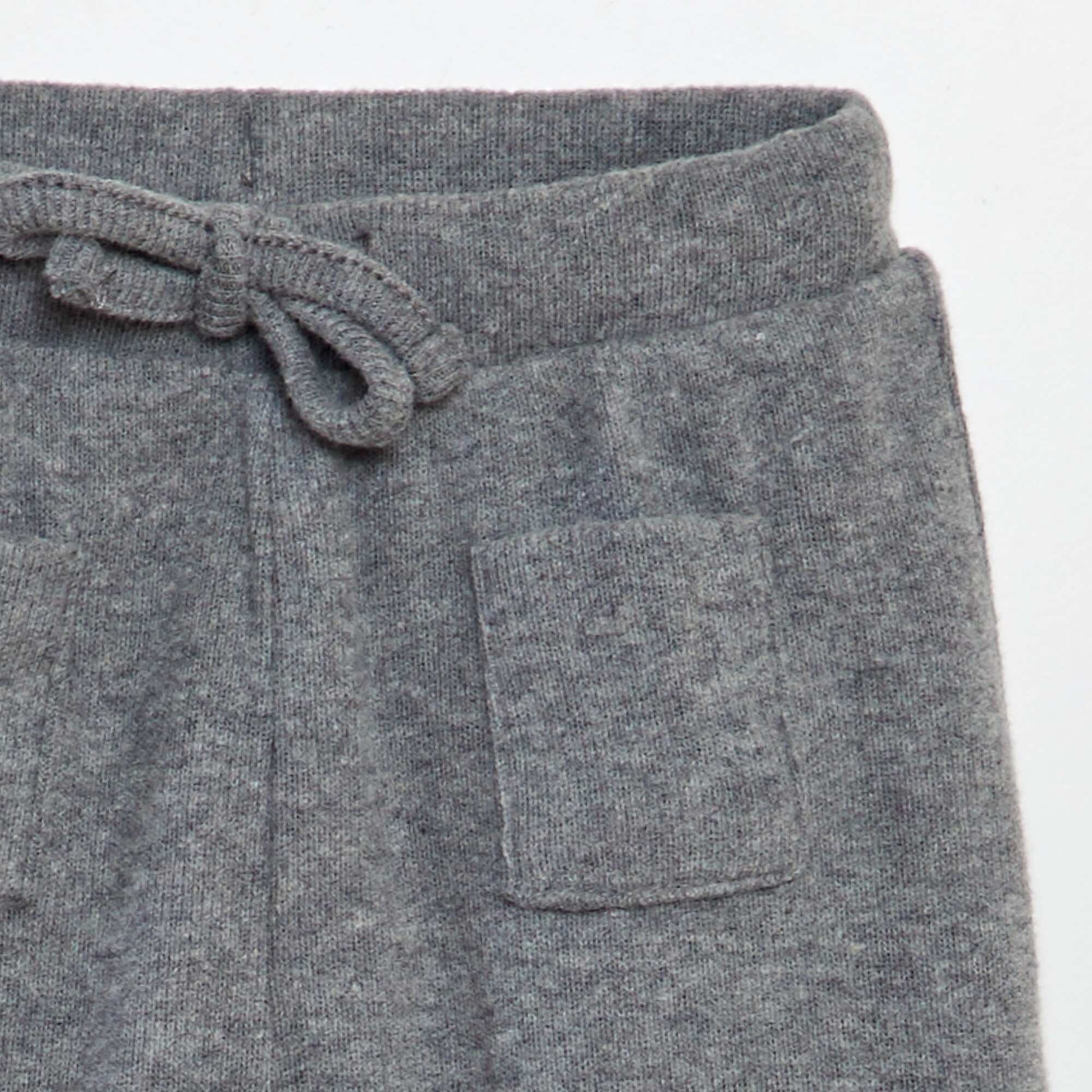 Pantalon en maille doudou Gris