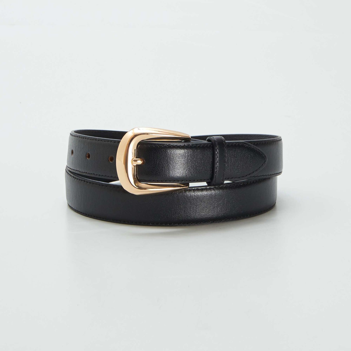 Ceinture basique en cuir NOIR
