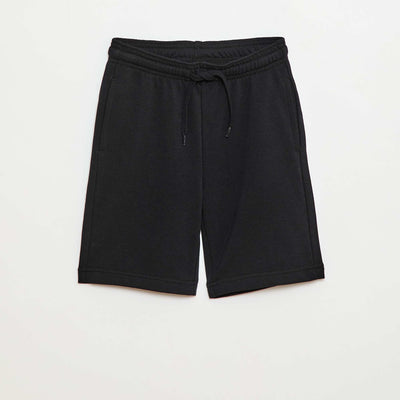 Short en molleton léger NOIR