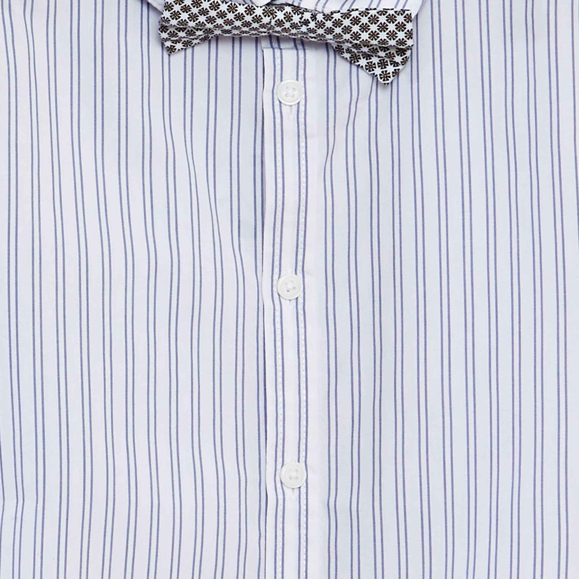 Chemise en popeline Rayures