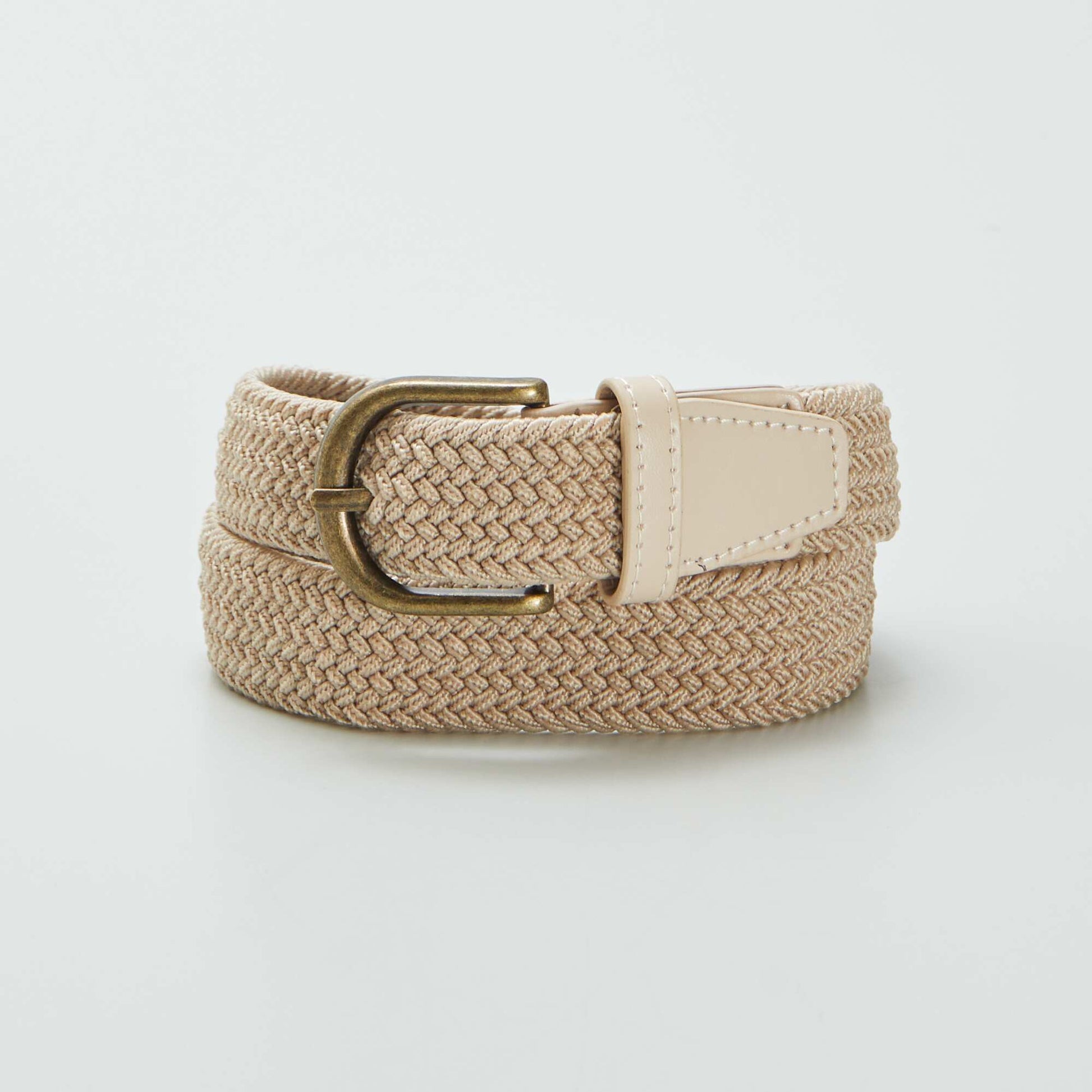 Ceinture tressée Beige
