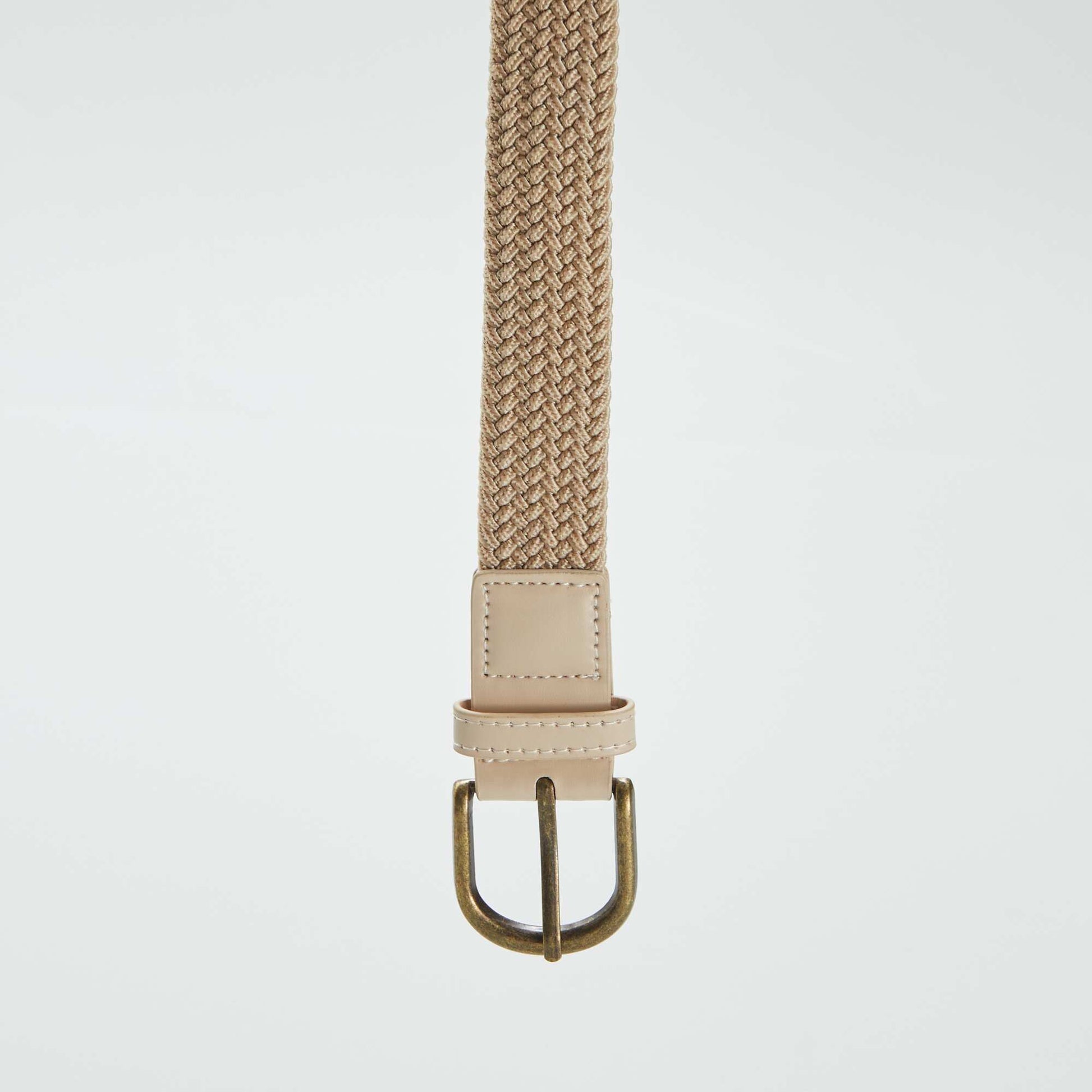 Ceinture tressée Beige