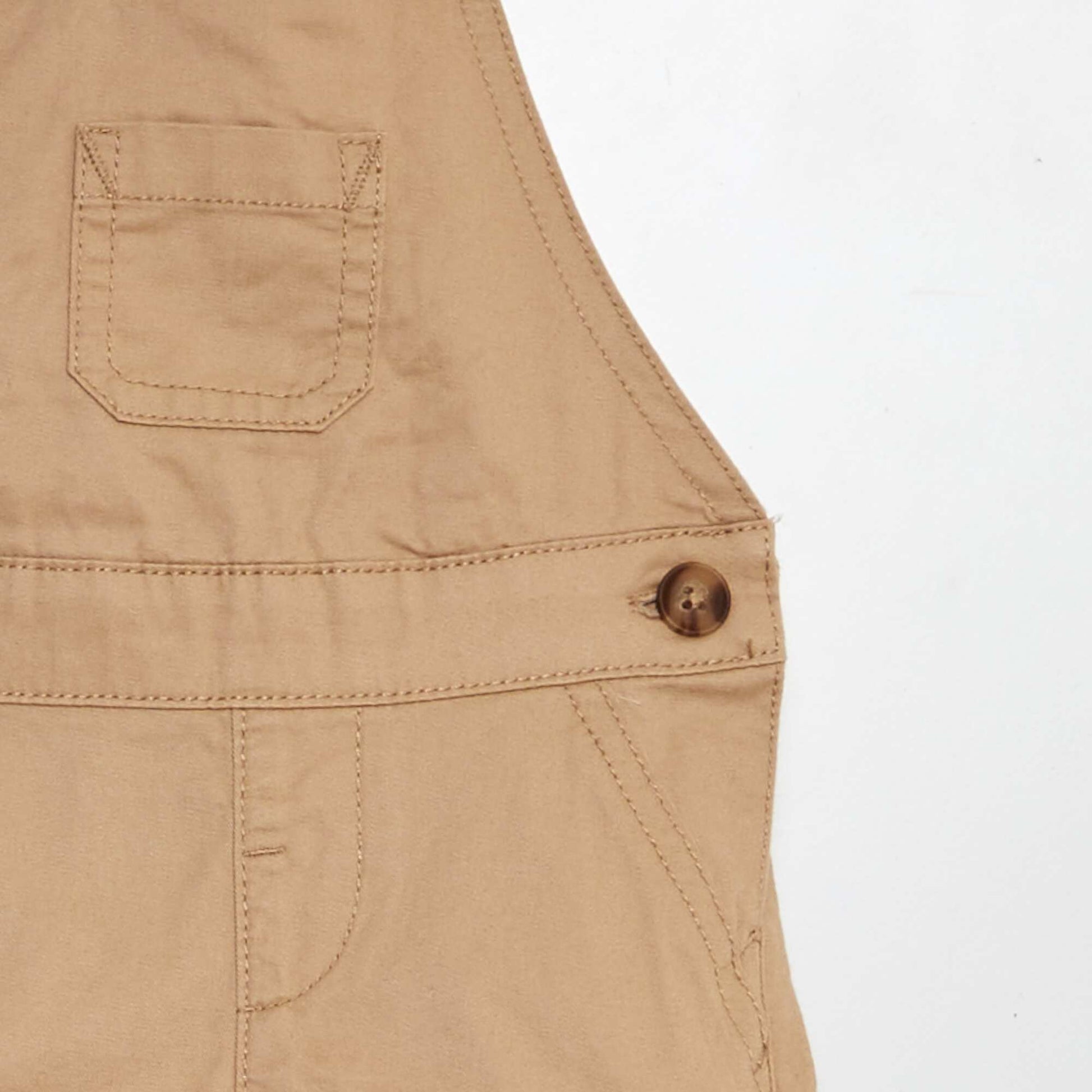 Salopette en twill BEIGE