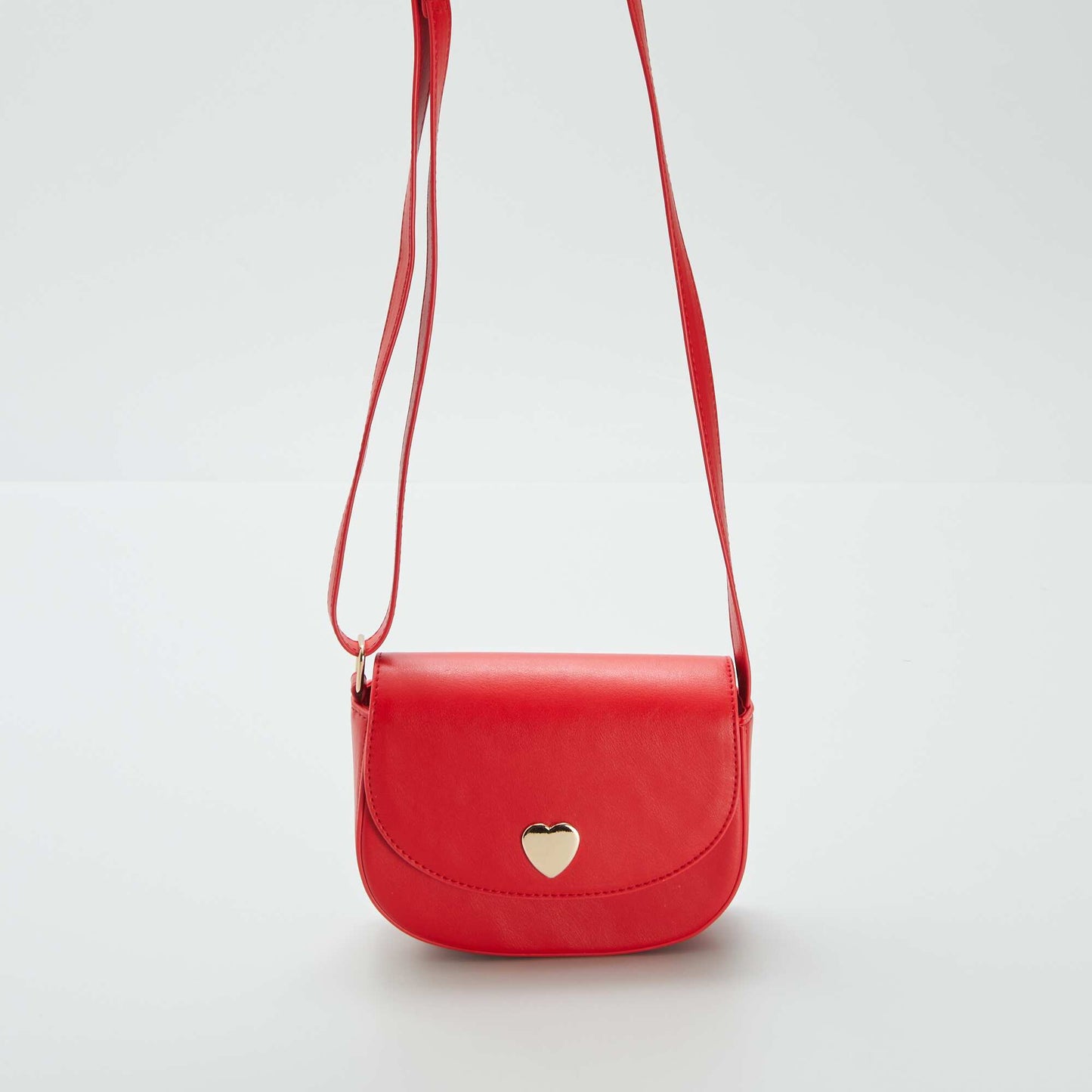 Sac bandoulière en simili ROUGE