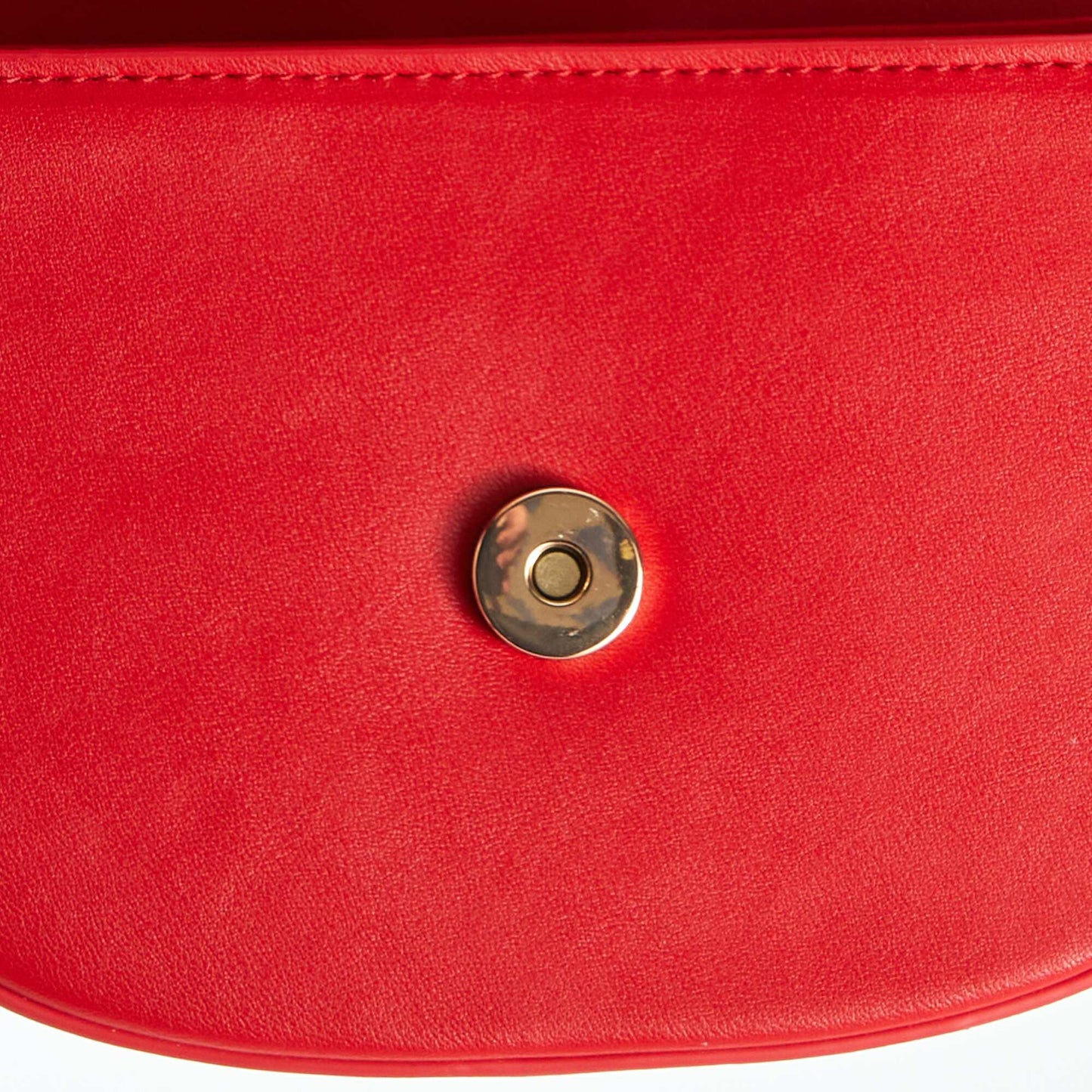 Sac bandoulière en simili ROUGE