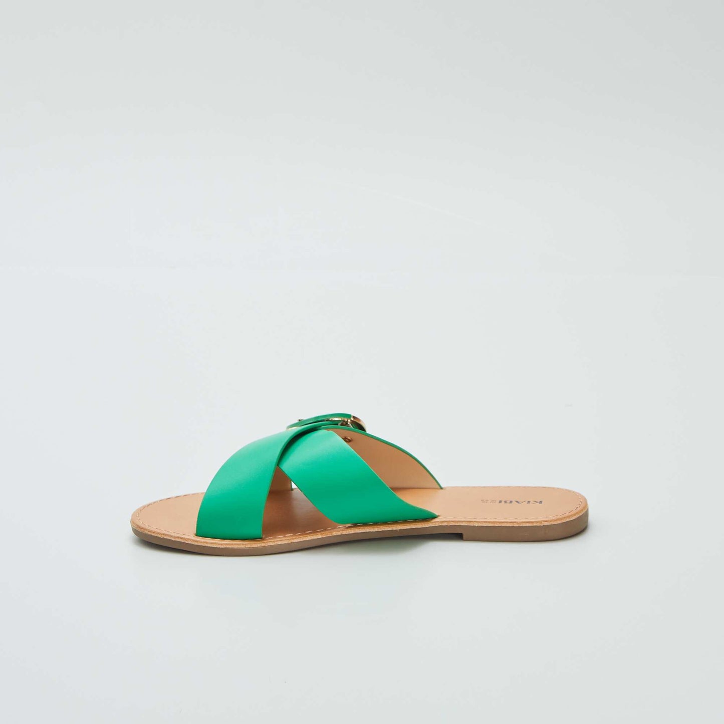 Sandales à brides croisées Vert