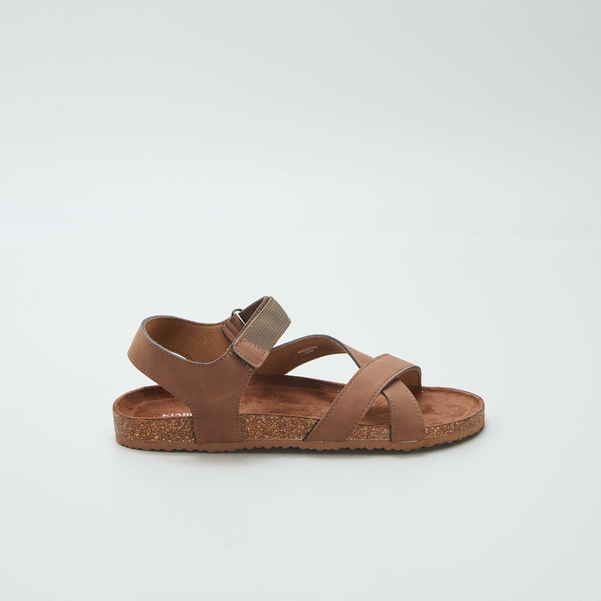 Sandales à brides croisées Marron