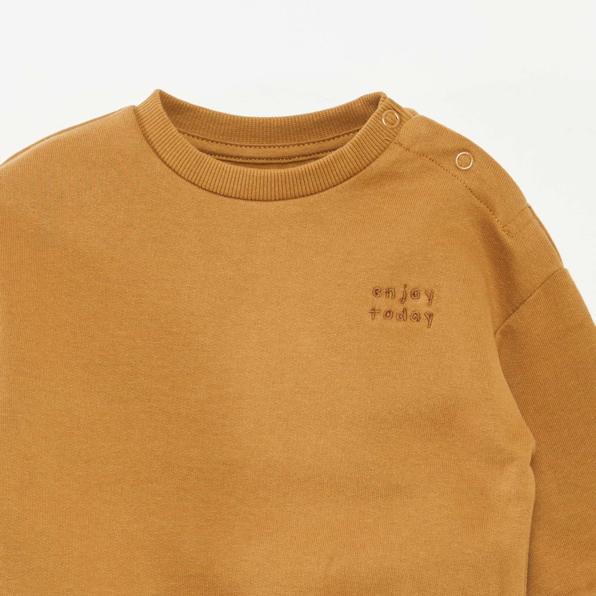 Sweat en molleton uni CAMEL