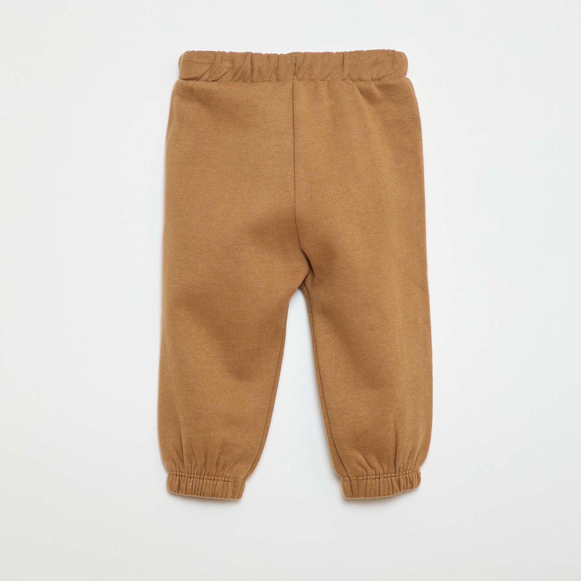 Jogging en molleton BEIGE