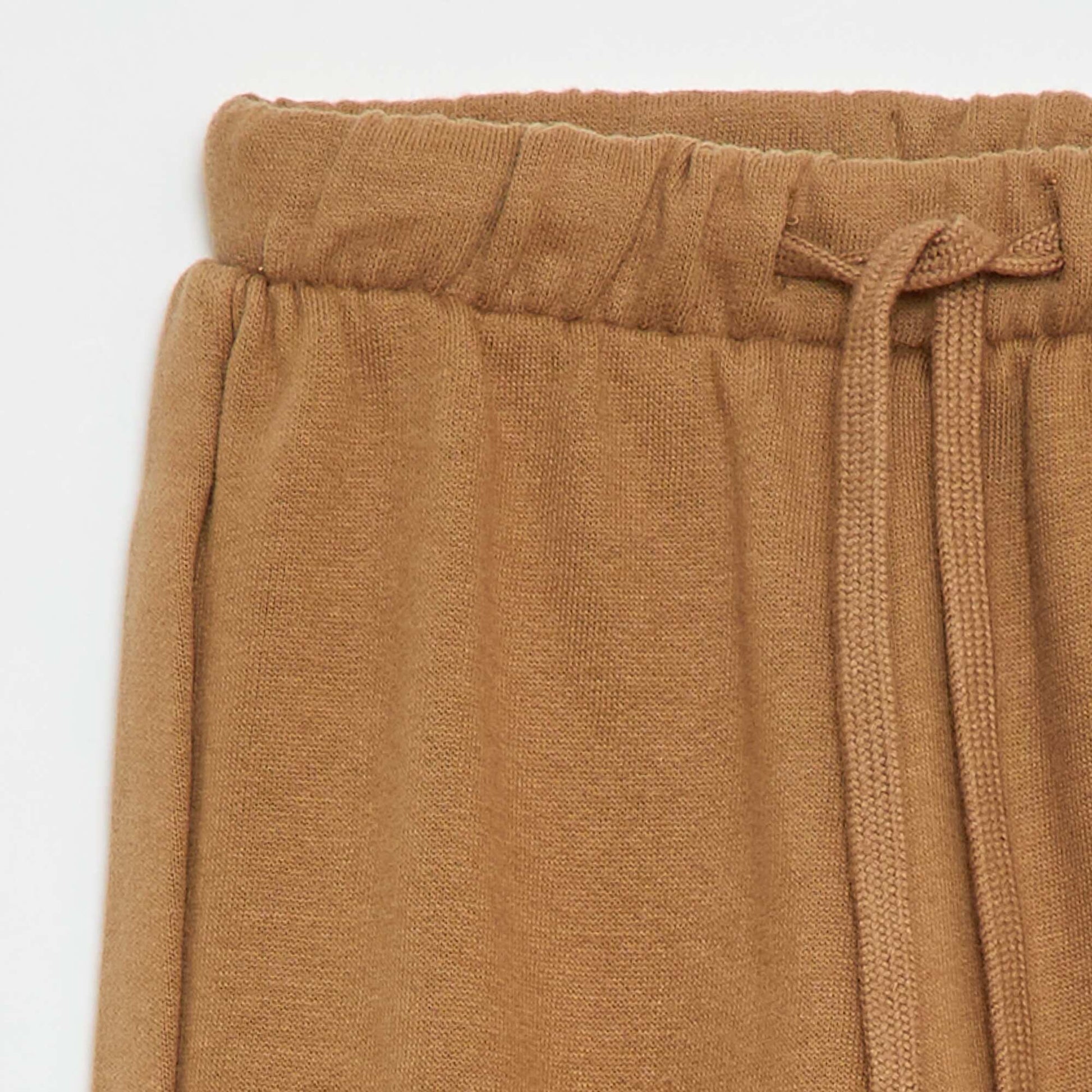 Jogging en molleton BEIGE