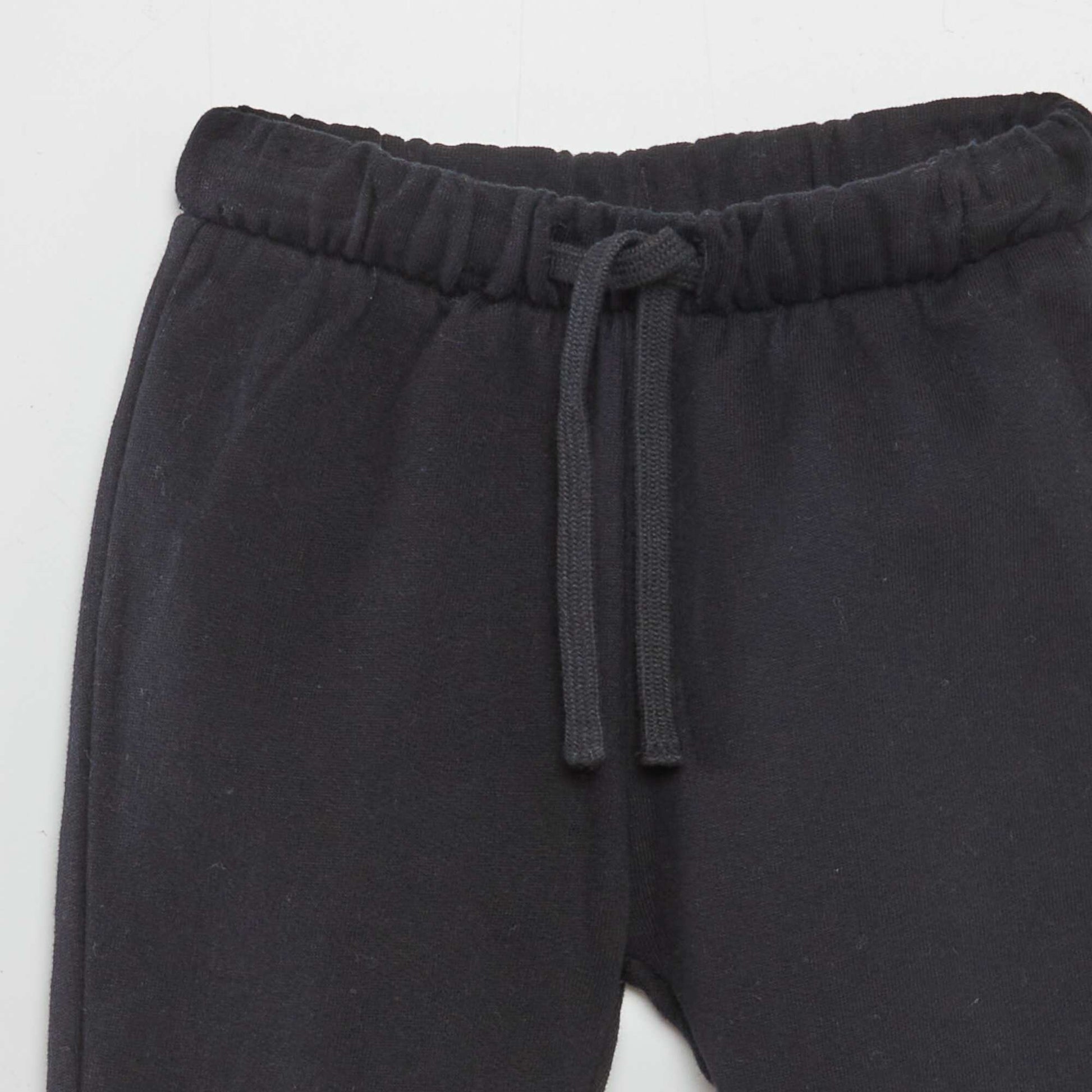 Jogging en molleton NOIR