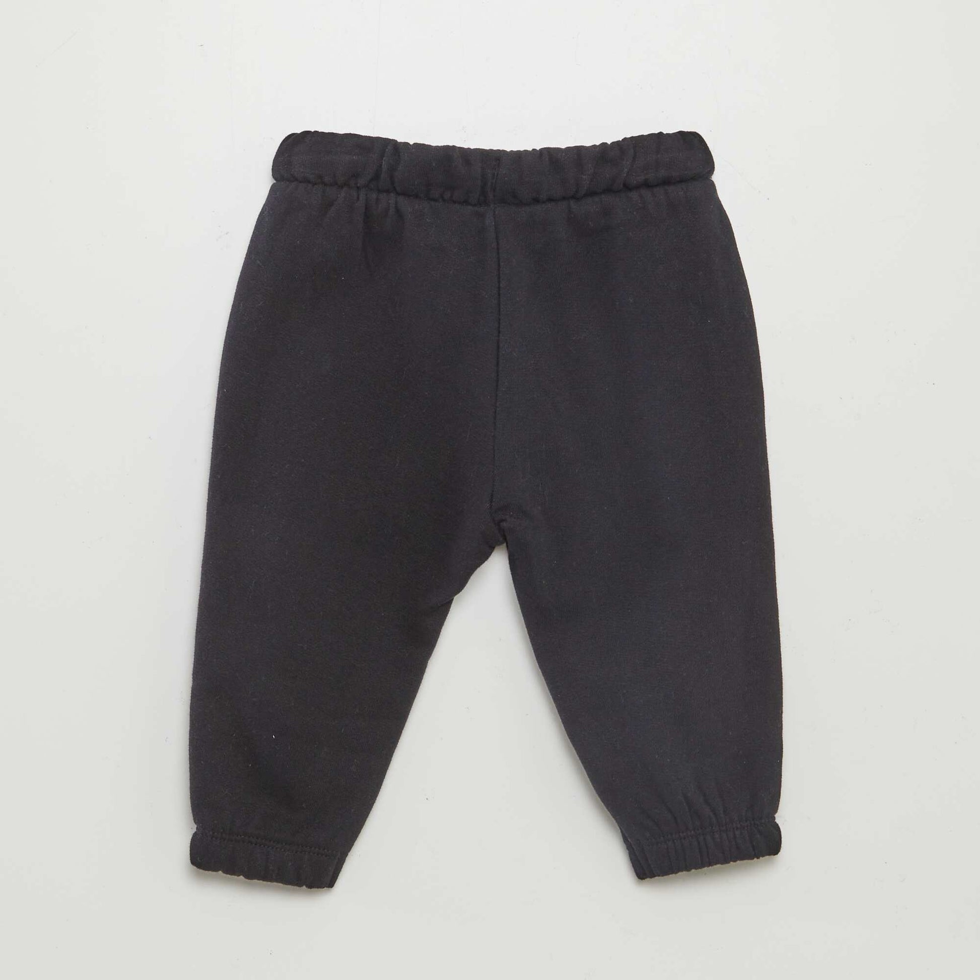 Jogging en molleton NOIR