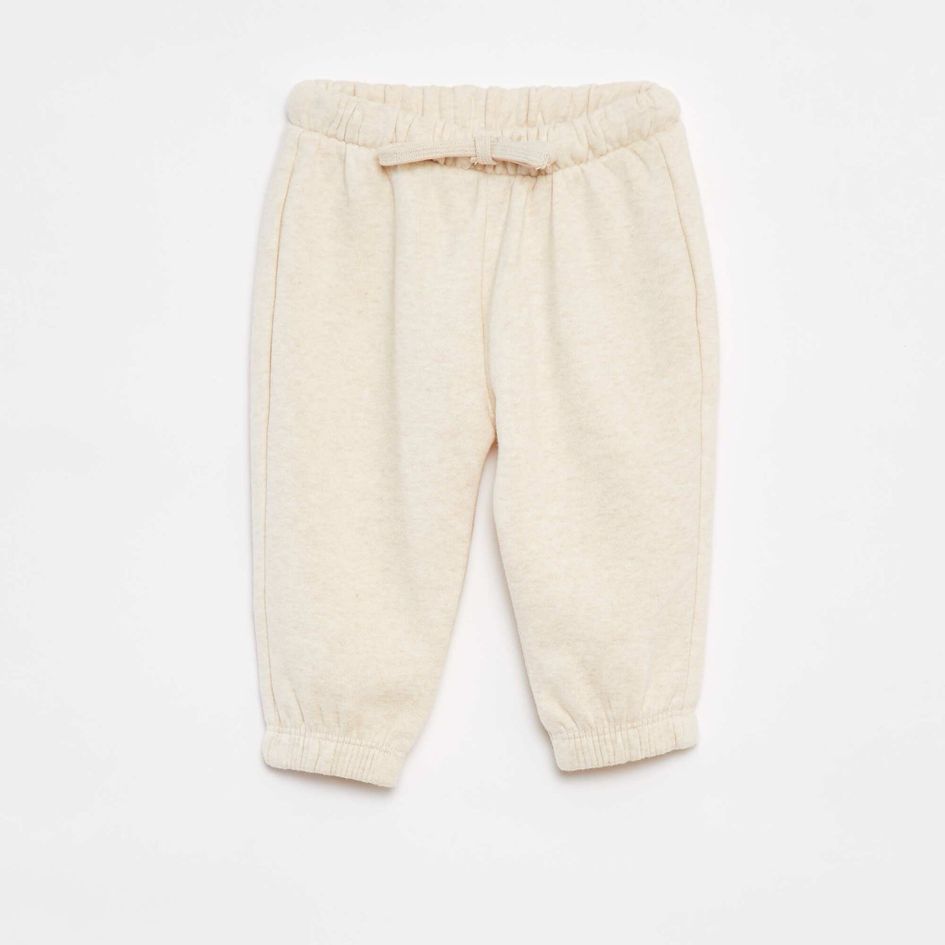 Jogging en molleton BEIGE
