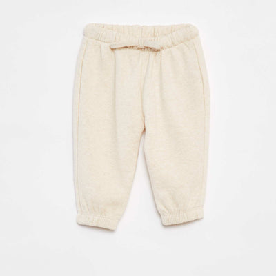 Jogging en molleton BEIGE