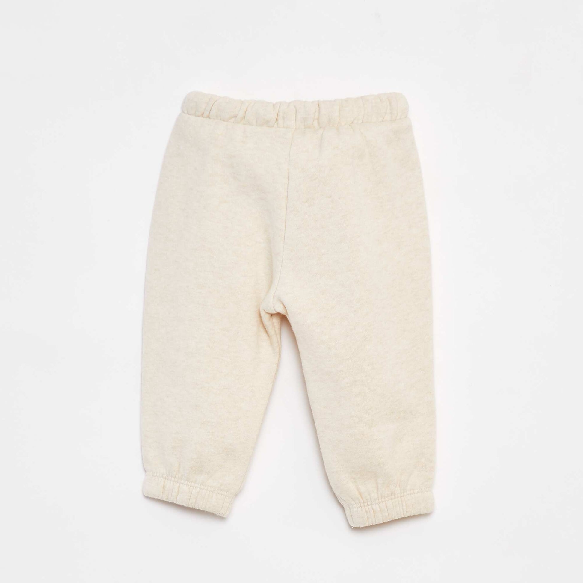 Jogging en molleton BEIGE