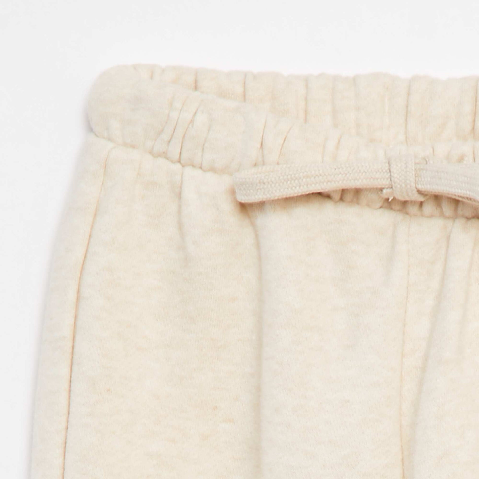 Jogging en molleton BEIGE