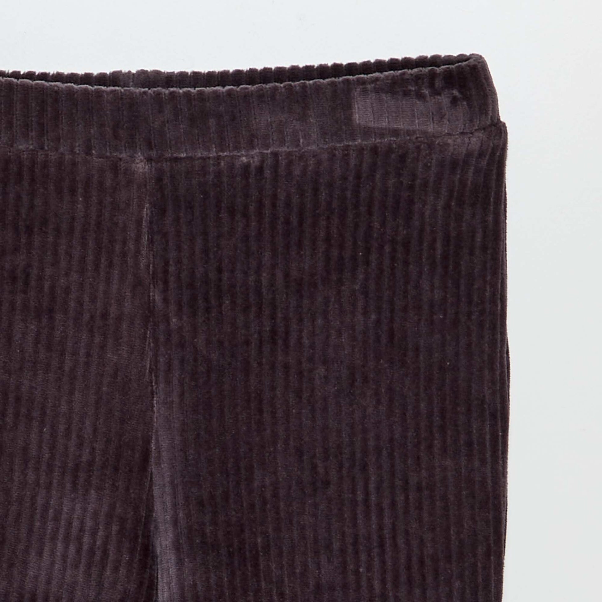 Pantalon en velours côtelé Noir