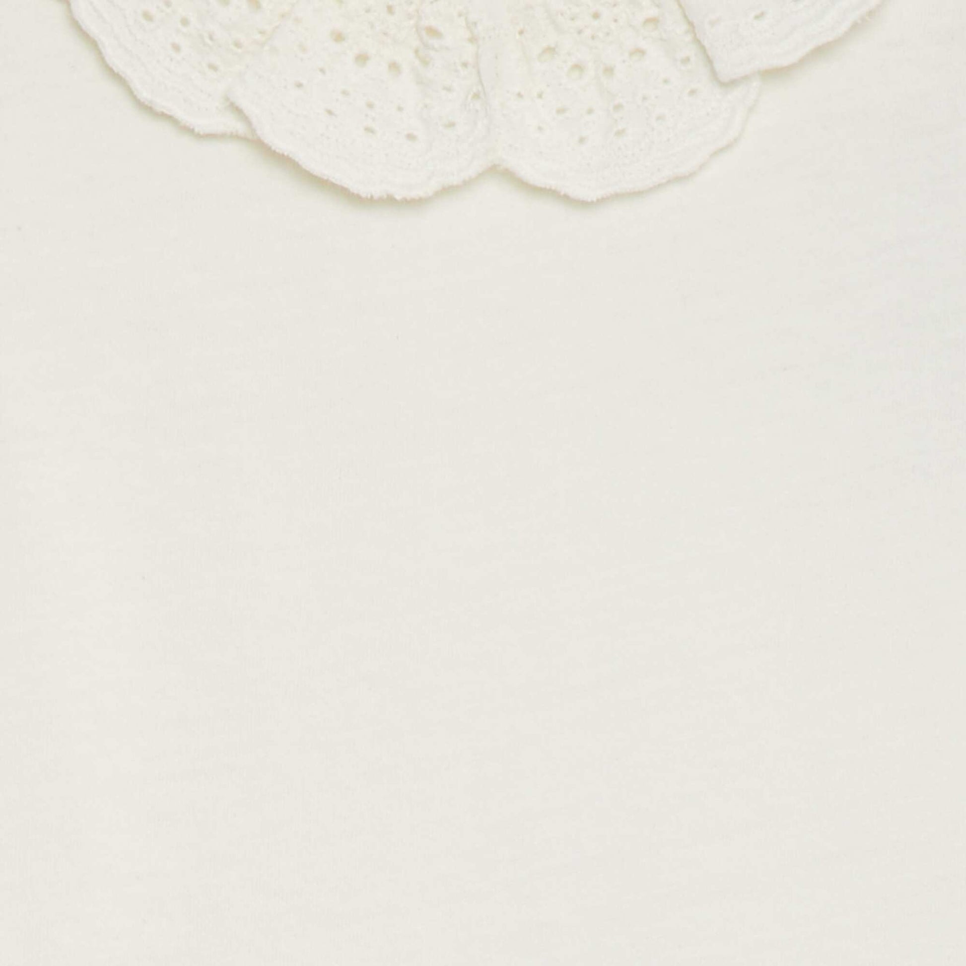 Body avec colerette en broderies anglaises BLANC