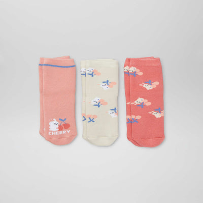 Lot de 3 paires de chaussettes antidérapantes ROSE