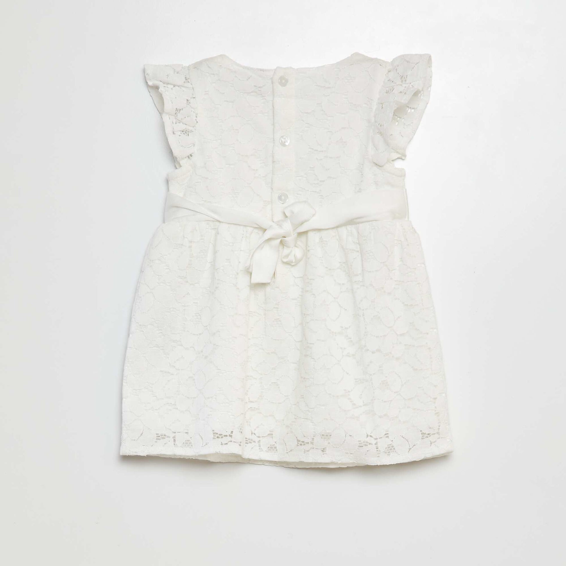 Robe de cérémonie en dentelle blanc
